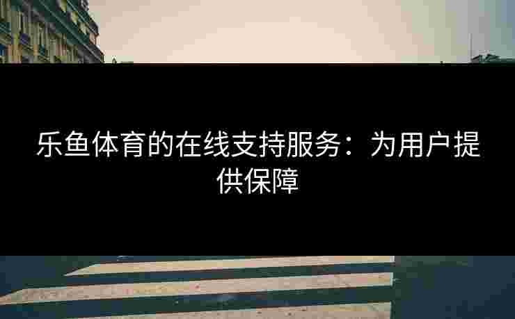 乐鱼体育的在线支持服务：为用户提供保障